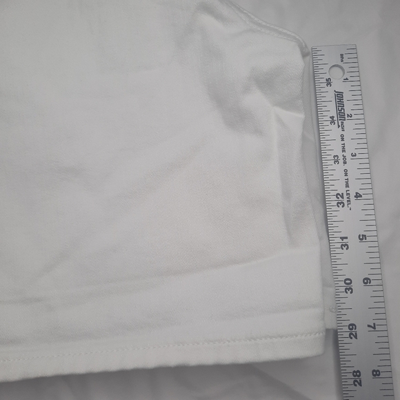 LEE women's mid-rise white shorts Sz 20 Medium cotton blend NWT. - Picture 13 of 14